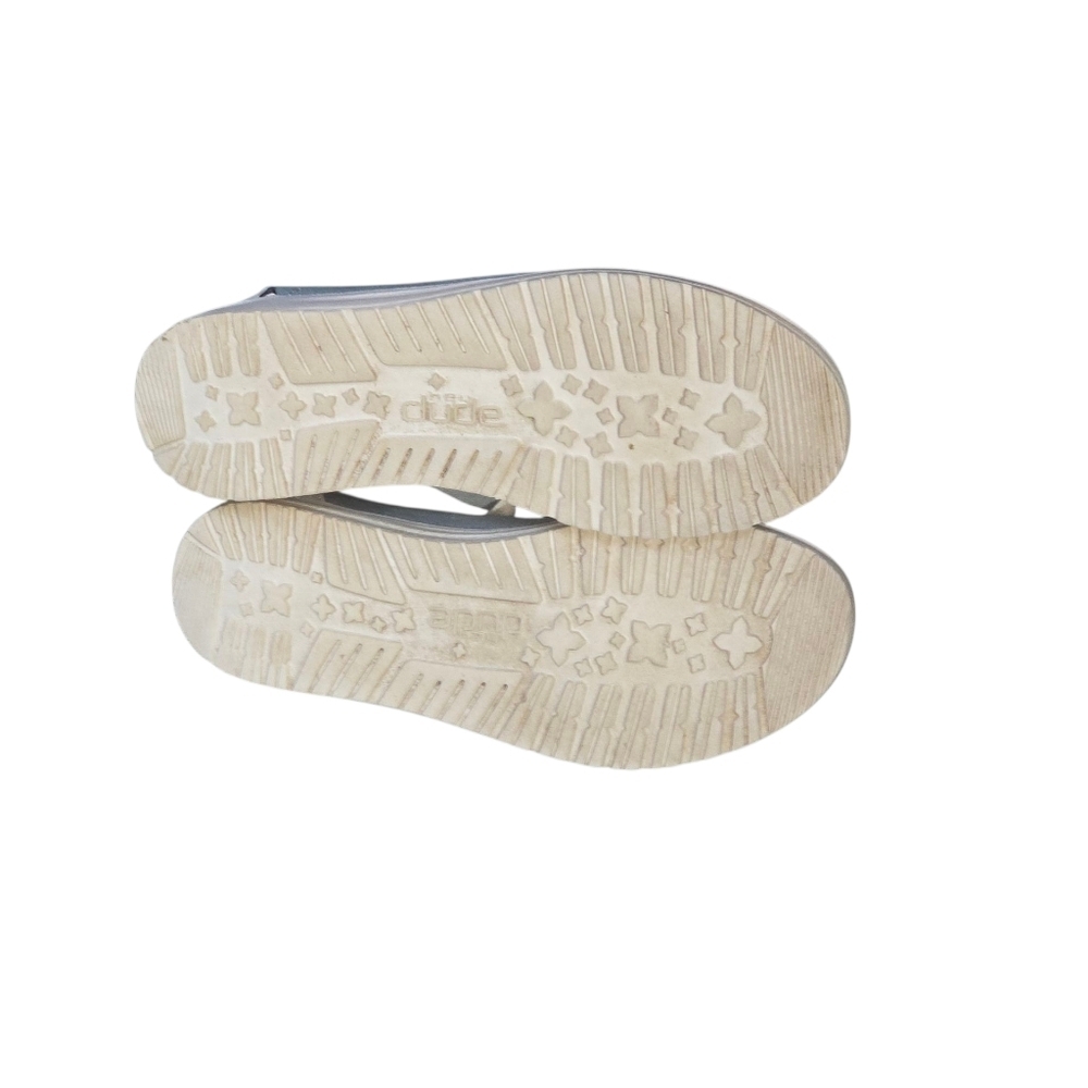 Hey Dude Wendy Boho Light Denim Womens  7 Slip On Loafer Boat Shoes Casual Comfy - Picture 7 of 8